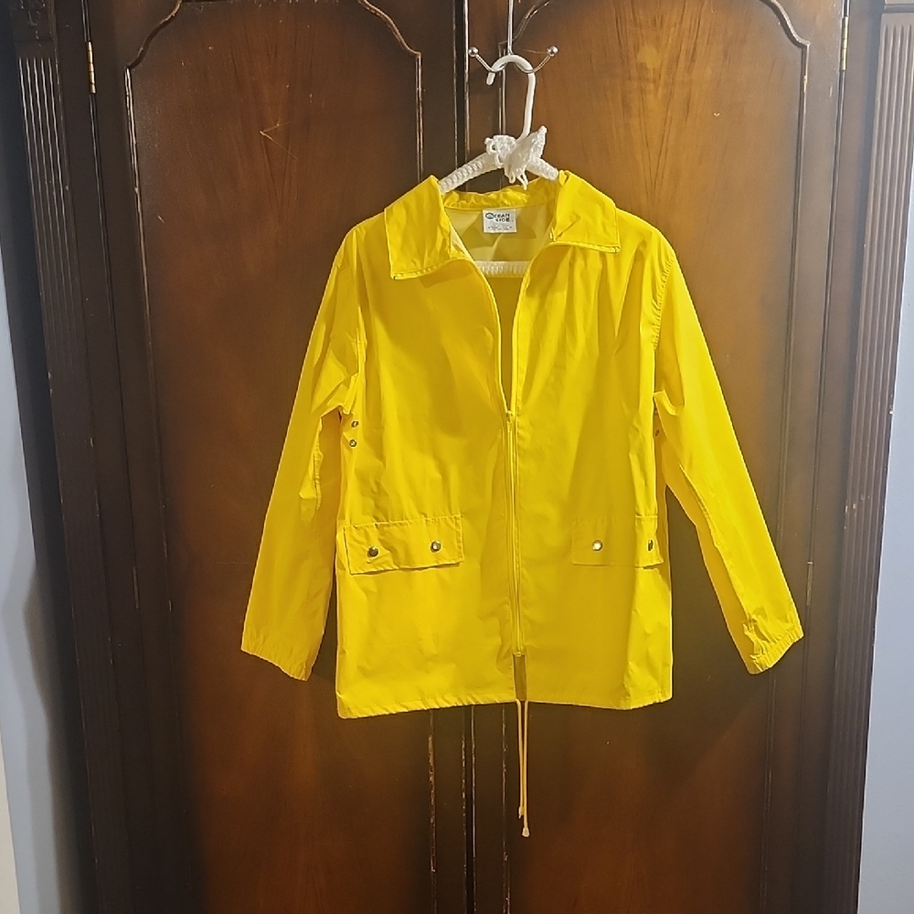 Vintage Yellow Windbreaker Jacket